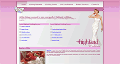 Desktop Screenshot of highlandwedding.co.uk